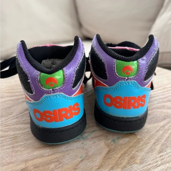 OSIRIS Baby High-Top Skate Sneakers Multicolor Urban Street Style Size 6 - Picture 4 of 8